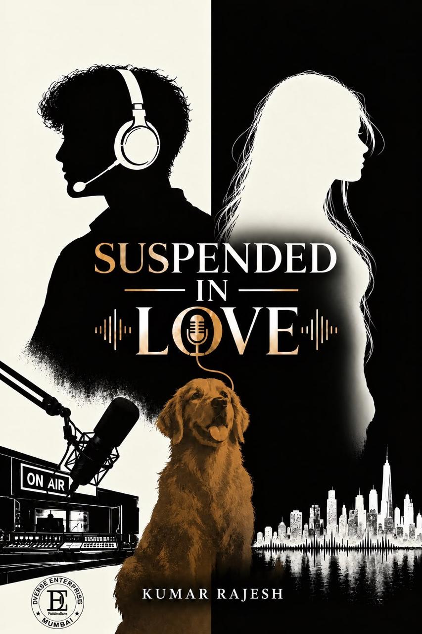 Suspended in Love forthcoming book cover, by Kumar Rajesh